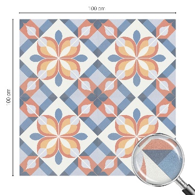 Zelfklevende anti inkijk folie glas in lood Kleurrijke symmetrie