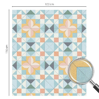 Zonwerende raamfolie Kleurrijke geometrie