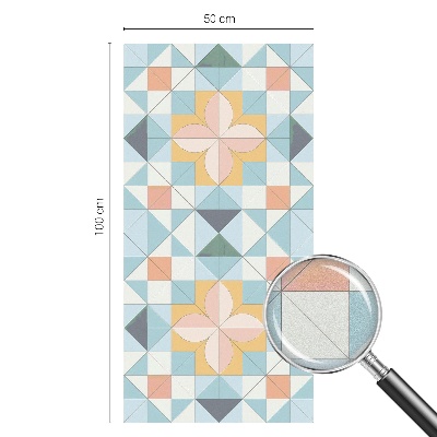 Zonwerende raamfolie Kleurrijke geometrie