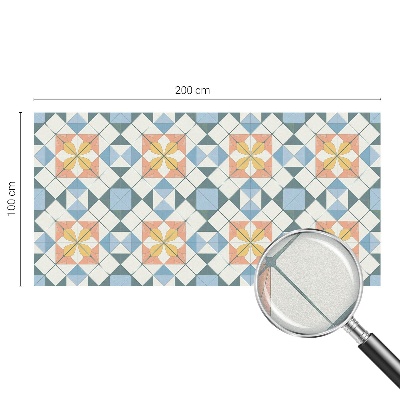 Zelfklevende raamfolie glas in lood Kleurrijke symmetrie