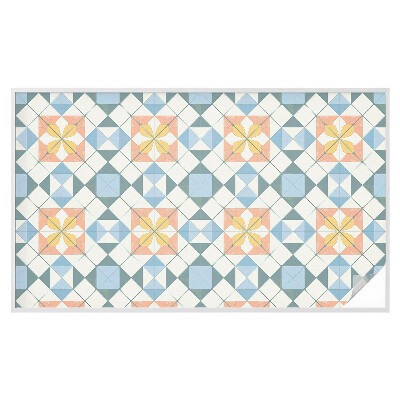 Zelfklevende raamfolie glas in lood Kleurrijke symmetrie