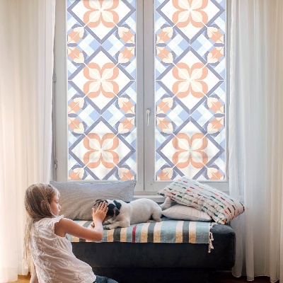 Anti inkijk raamfolie Bloemenpatroon