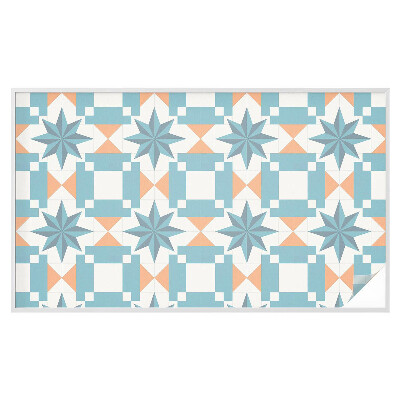 Zelfklevende anti inkijk folie glas in lood Blauwe sterren