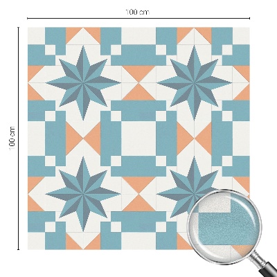 Zelfklevende anti inkijk folie glas in lood Blauwe sterren