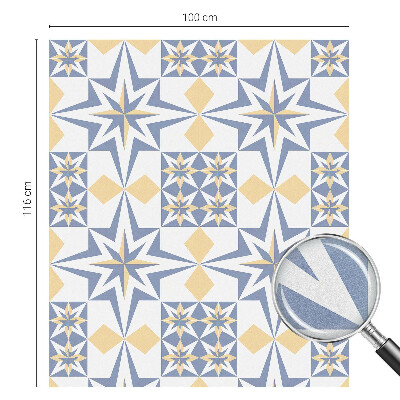 Zonwerende raamfolie glas in lood Sterpatroon