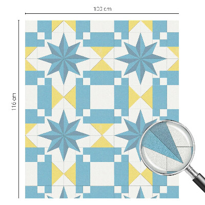 Zonwerende raamfolie Blauwe sterren