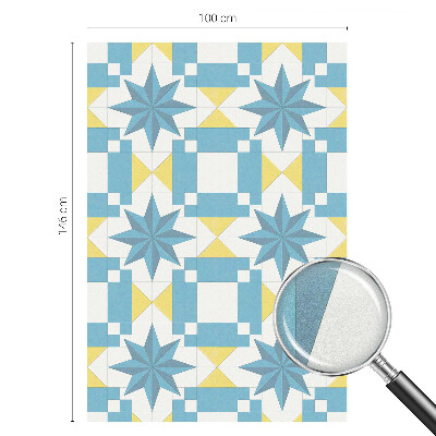 Zonwerende raamfolie Blauwe sterren