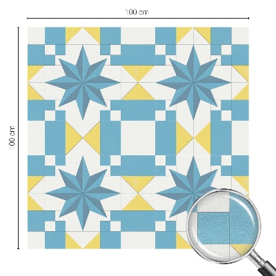 Zonwerende raamfolie Blauwe sterren