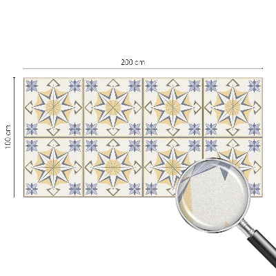 Zelfklevende anti inkijk folie glas in lood Geometrische sterren