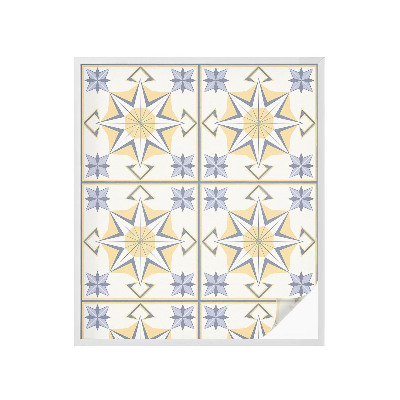 Zelfklevende anti inkijk folie glas in lood Geometrische sterren