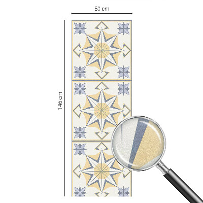 Zelfklevende anti inkijk folie glas in lood Geometrische sterren