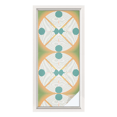 Zelfklevende raamfolie glas in lood Geometrische harmonie