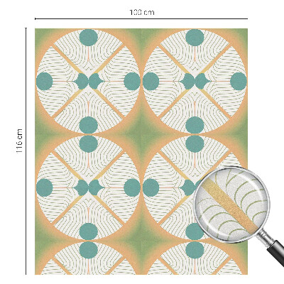 Zelfklevende raamfolie glas in lood Geometrische harmonie