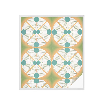 Zelfklevende raamfolie glas in lood Geometrische harmonie