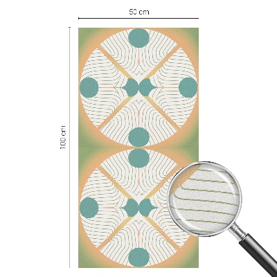 Zelfklevende raamfolie glas in lood Geometrische harmonie