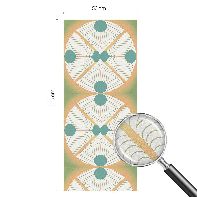 Zelfklevende raamfolie glas in lood Geometrische harmonie