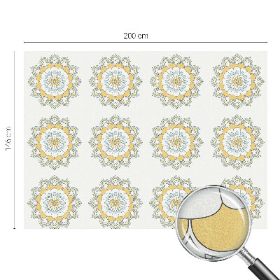 Zelfklevende raamfolie glas in lood Kleurrijke mandala's