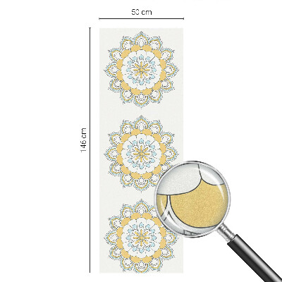 Zelfklevende raamfolie glas in lood Kleurrijke mandala's