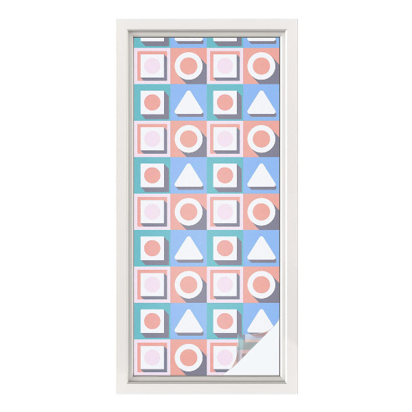 Zonwerende raamfolie glas in lood Geometrische patronen