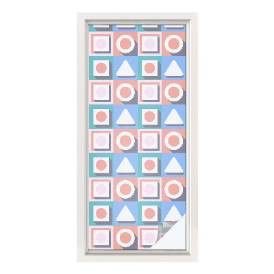 Zonwerende raamfolie glas in lood Geometrische patronen