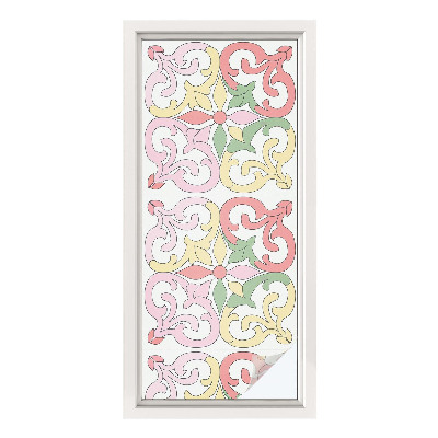 Zonwerende raamfolie Bloemenornamenten