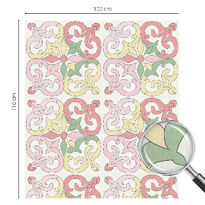 Zonwerende raamfolie Bloemenornamenten