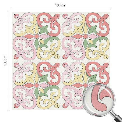 Zonwerende raamfolie Bloemenornamenten