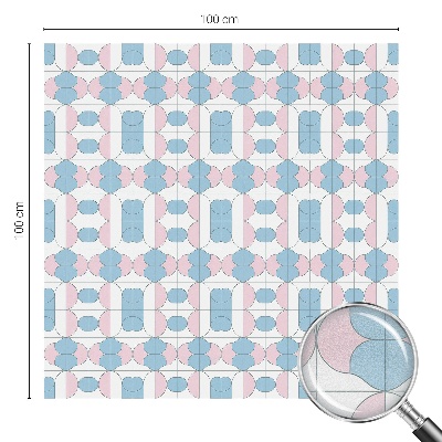 Anti inkijk raamfolie Pastelpatronen