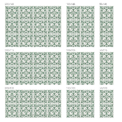 Zelfklevende raamfolie glas in lood Plantenornamenten