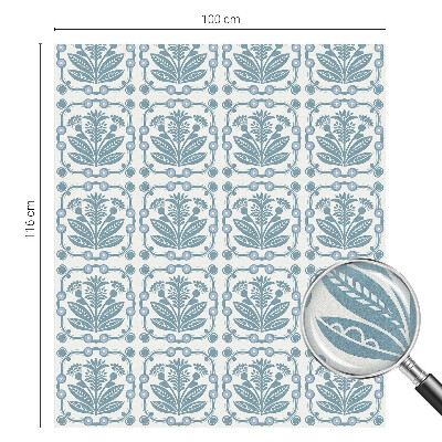 Zonwerende raamfolie glas in lood Bloemenpatroon