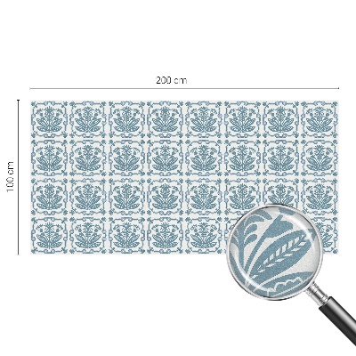 Zonwerende raamfolie glas in lood Bloemenpatroon