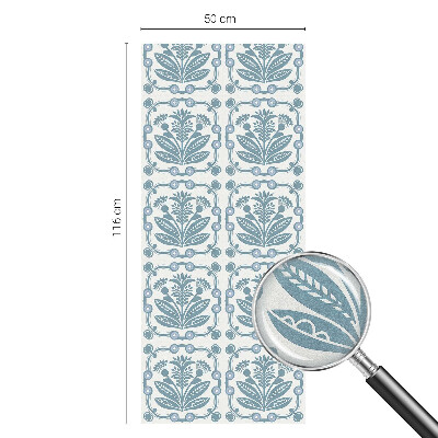 Zonwerende raamfolie glas in lood Bloemenpatroon