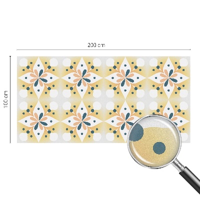 Zonwerende raamfolie glas in lood Bloemensymmetrie