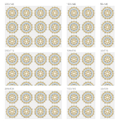 Zelfklevende raamfolie glas in lood Boho mandala's