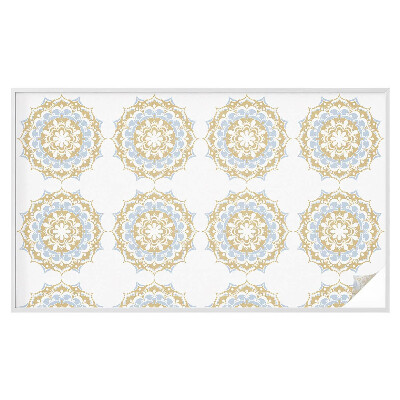 Zelfklevende raamfolie glas in lood Boho mandala's