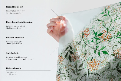 Zelfklevende anti inkijk folie glas in lood Mozaïekbloemen