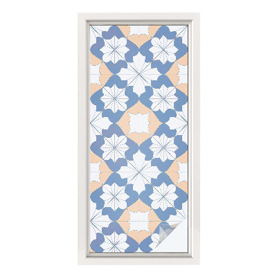 Zelfklevende raamfolie glas in lood Symmetrische patronen