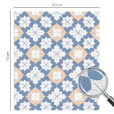 Zelfklevende raamfolie glas in lood Symmetrische patronen