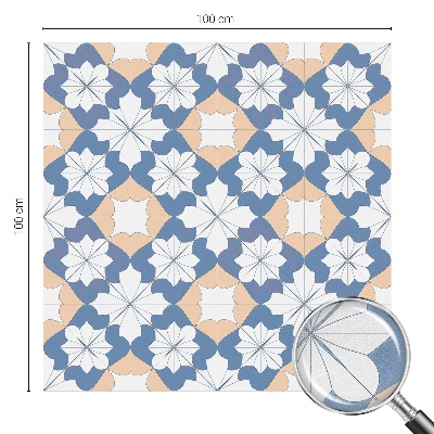 Zelfklevende raamfolie glas in lood Symmetrische patronen
