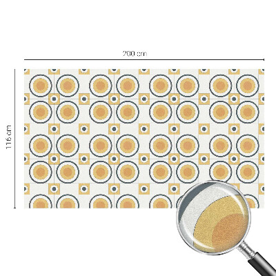 Zonwerende raamfolie Retro cirkels