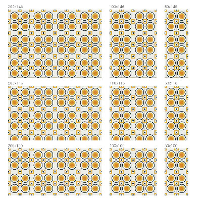 Zonwerende raamfolie Retro cirkels