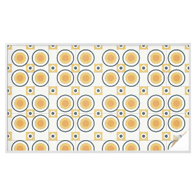 Zonwerende raamfolie Retro cirkels