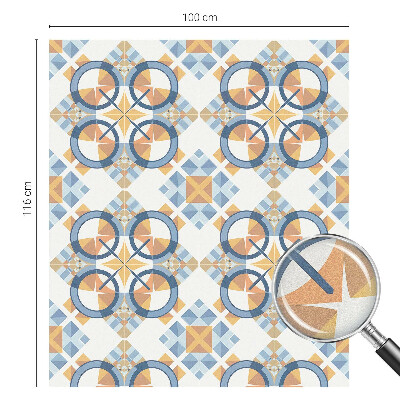 Zelfklevende anti inkijk folie glas in lood Geometrisch patroon