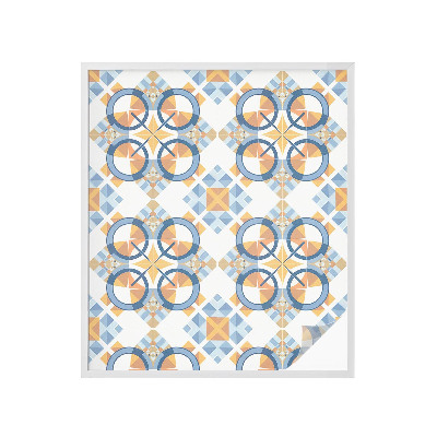 Zelfklevende anti inkijk folie glas in lood Geometrisch patroon