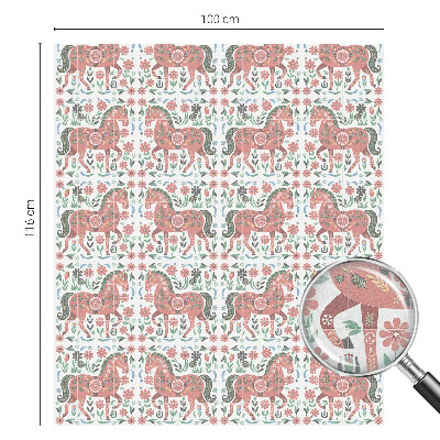 Zonwerende raamfolie Kleurrijke paarden