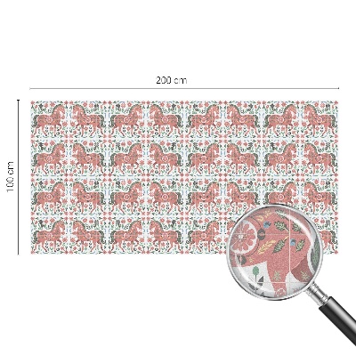 Zonwerende raamfolie Kleurrijke paarden