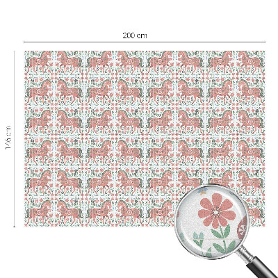 Zonwerende raamfolie Kleurrijke paarden