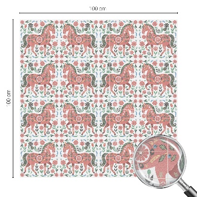 Zonwerende raamfolie Kleurrijke paarden