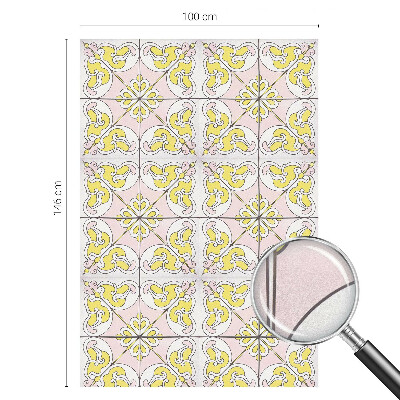 Zonwerende raamfolie glas in lood Abstracte bloemen