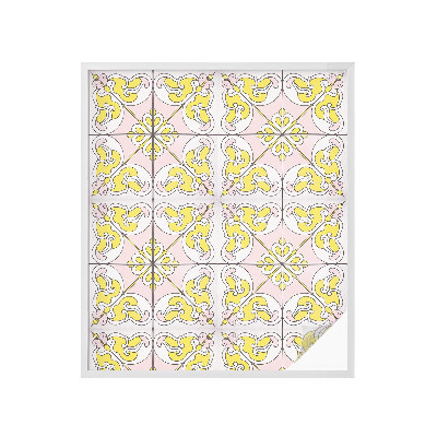 Zonwerende raamfolie glas in lood Abstracte bloemen